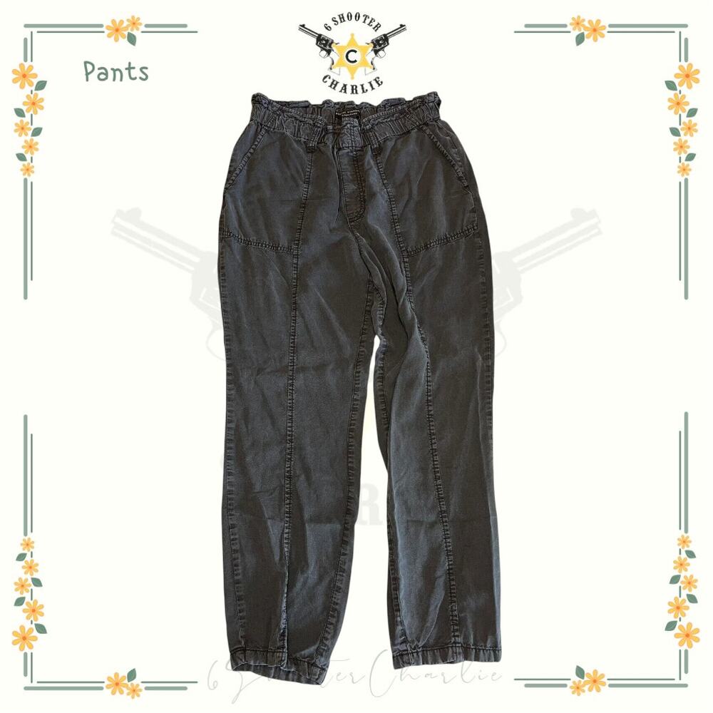 Social Standard by Sanctuary Women's Paperbag Pants in Washed Black, Medium